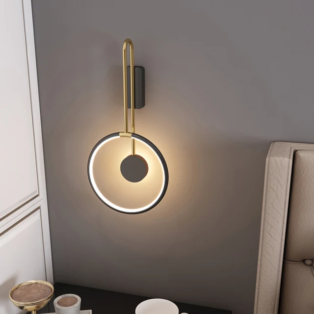 Modern Gold Round Simple LED Wall Light 2