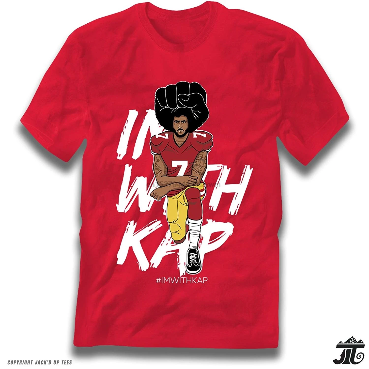 # ImWithKap Colin Kaepernick футболка на коленях премиум-класса Новая повседневная рубашка с