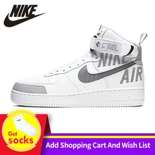 Nike Air Force 1 Высокая мужская обувь для скейтбординга Новое поступление спорт на открытом воздухе Air Cushion кроссовки# CQ0449-100