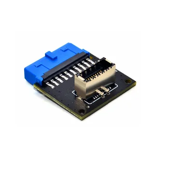 

XT-XINTE 1pc USB3.0 19Pin to TYPE-E Connector USB3.1 20P Front Panel Socket to 19P Header Extension Adapter for ASUS Motherboard