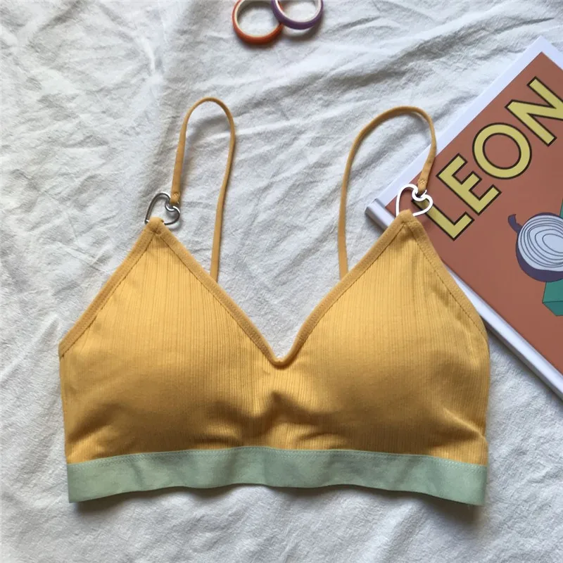 yellow Uego, Новое поступление, летнее сексуальное женское нижнее белье, майки, топы, мягкий хлопок, тонкие топы, Женские повседневные майки, топы - Цвет: yellow