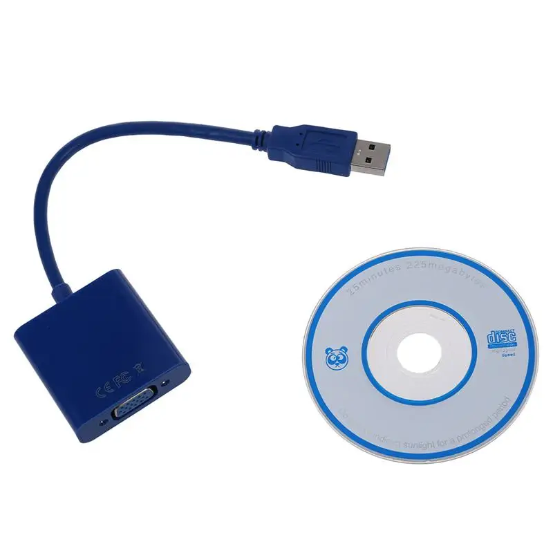 Горячие USB 3,0 к VGA дисплей Внешний видео Графический кабель адаптер для Win 7 8