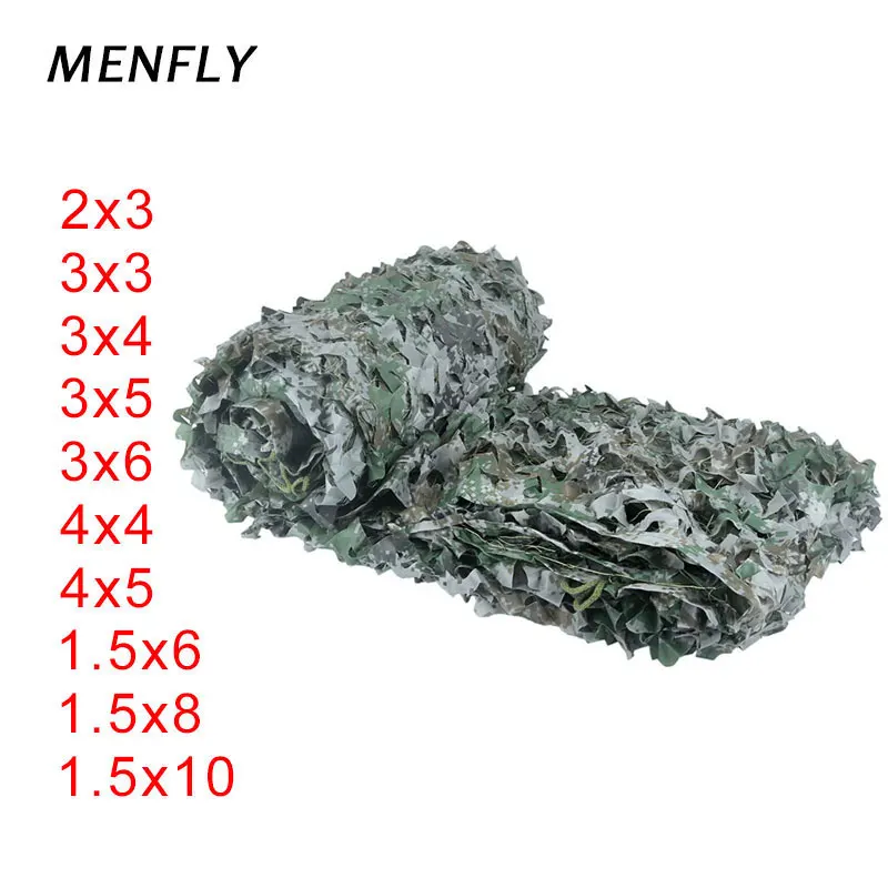 

MENFLY Tactics Camouflage Net for Hunting with Mesh Netten Behind Grey Army Military Camo Netting Decorate Pergola Netten Shade