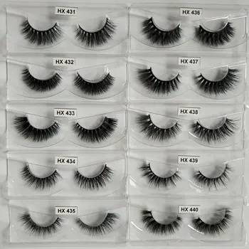 

HEXUAN 4Dmink eyelashes for makeup 18mm 20mm lashes for ресницы для наращиванияресницы faux cils false eyelashes for beauty