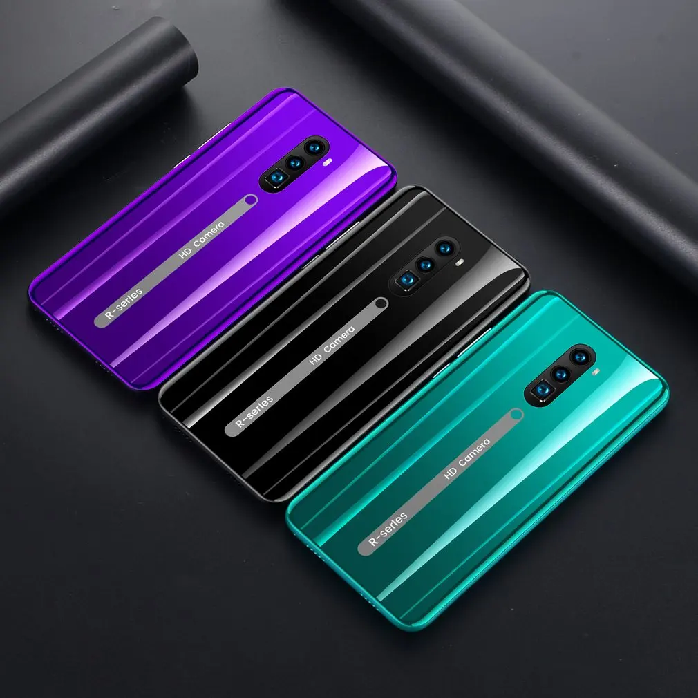 2020 новый телефон Rino3 Pro экран 5 8 дюйма Android фиолетовый в форме капли воды смартфон