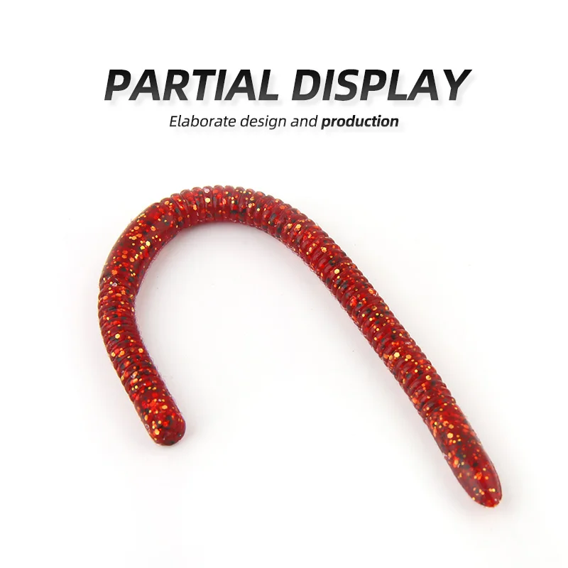 ARDEA fishing soft lure worms 6pcs/14cm/4.5g Silicone Earthworm Artificial Fishing Lures salt bass soft lure Wobblers