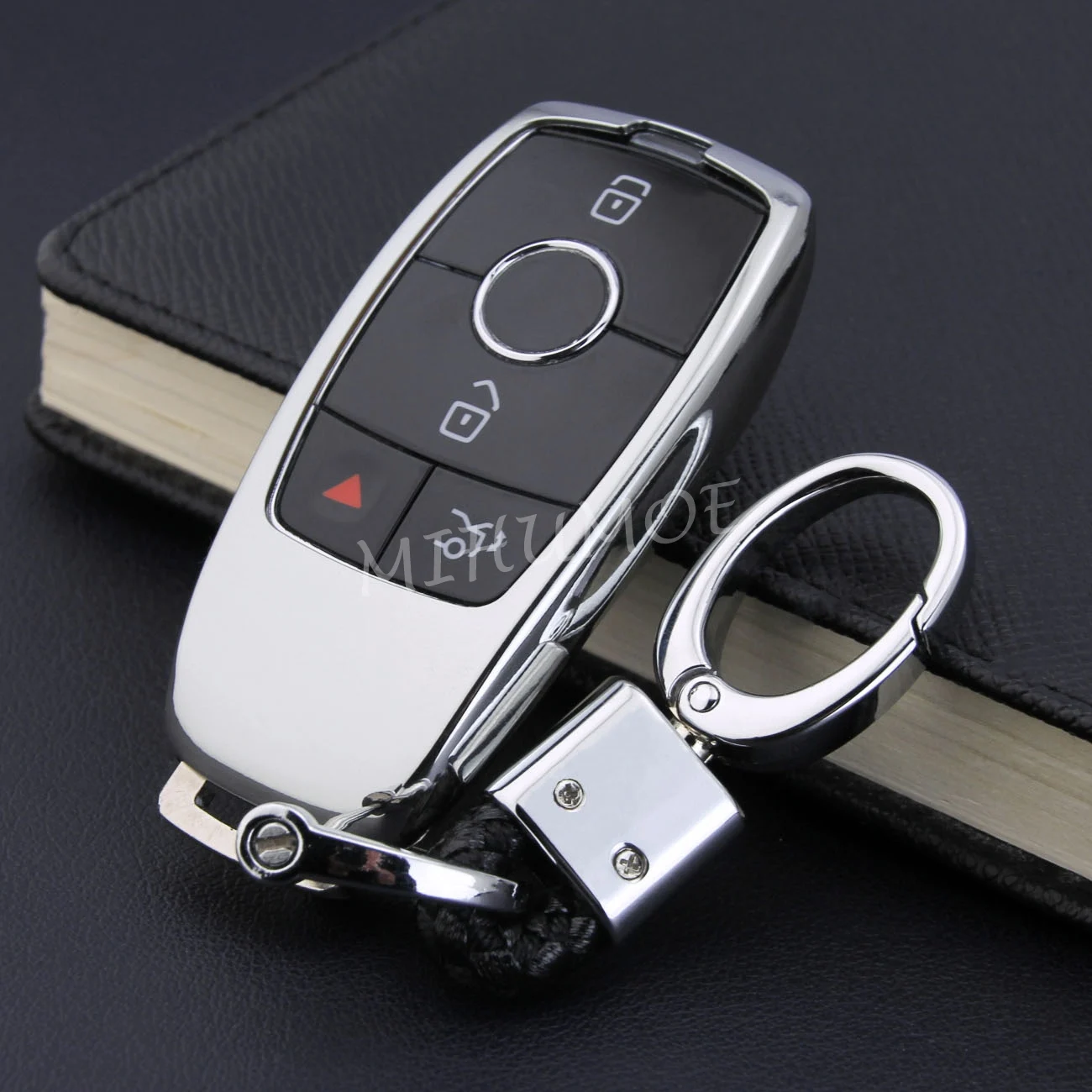 Details about   Alloy Chrome Silver Key Fob Case Cover For Mercedes Benz CLA CLS CLK GLK GLA GLC 
