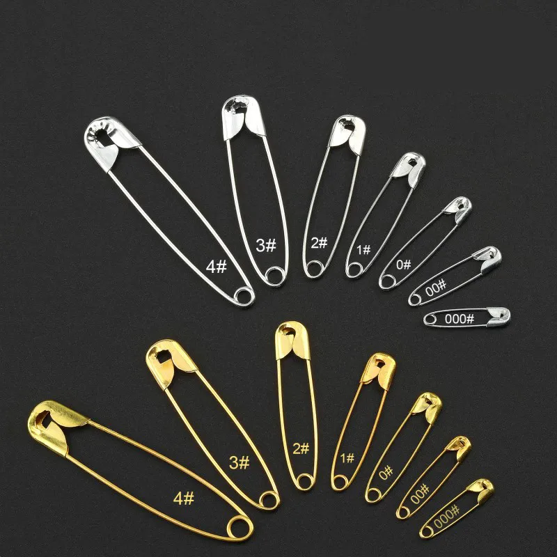 100pc Colorful Small Safety Pins DIY Mini Buckle Pin Needlework Sewing Tools Stainless Steel Safety Pin Brooch Apparel Accessory