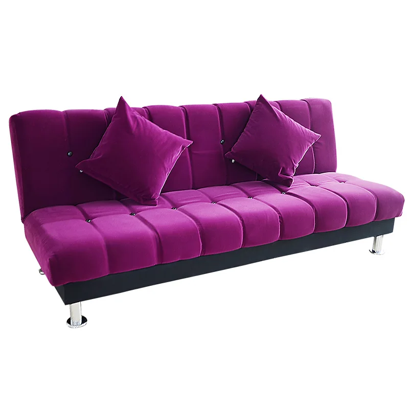 

Simple Fabric Folding Sofa Bed Small Apartment Living Room Renting Lazy Three Simple Sofa Bed Dual-use EconomyFree shipping