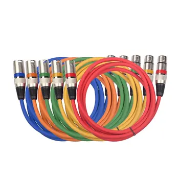 

5pcs 3 Pin XLR Male to Female Microphone Extension Cable Wire Line Audio Extension Cable for Microphone dropshipping