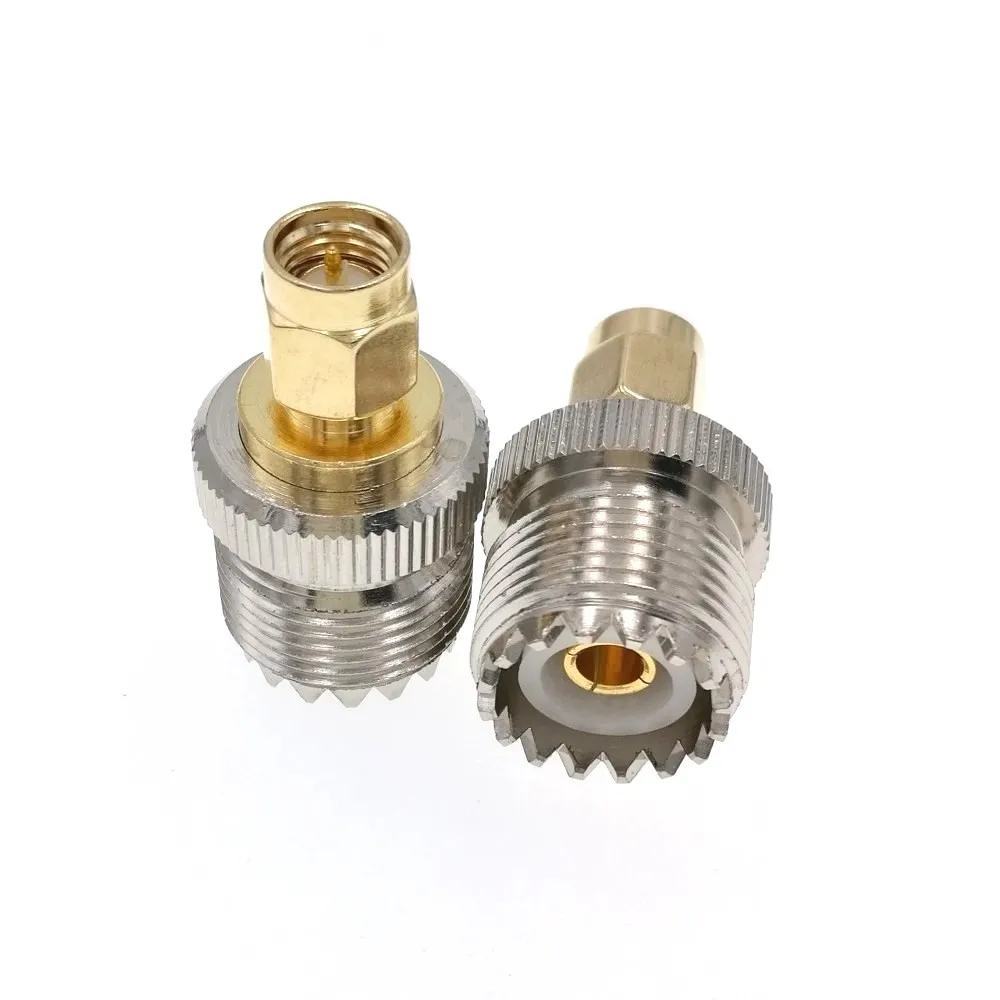 

50 шт. UHF Female SO-239 Jack To SMA штекер RF, адаптер-коннектор