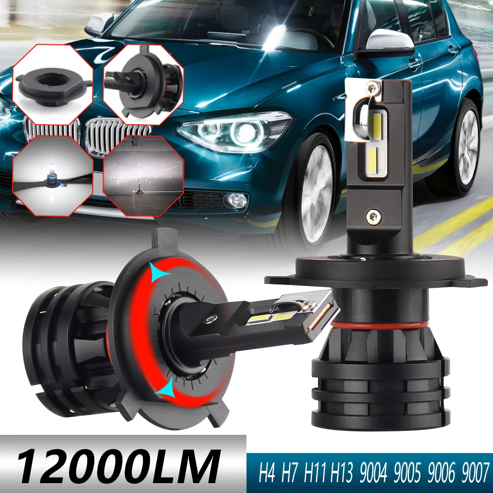AUXITO Автомобильные фары светодиодный H7 16000LM H11 светодиодные лампы для
