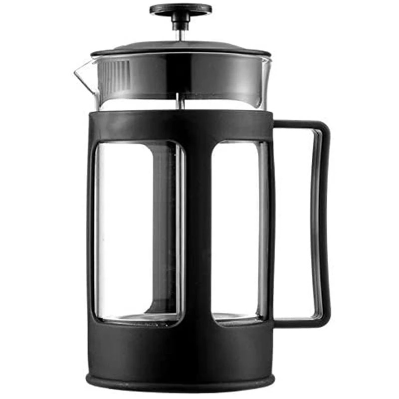 Glass French Press Coffee Tea Maker 600Ml Borosilicate with Heat Resistant Handle | Дом и сад
