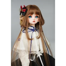

Doll Wig 1/6 1/4 1/3 BJD Wig for Blythe/Pullip/Smart Doll/Iplehouse/SD/DD/Mdd/Msd/Yosd Doll Accessories,Doll Hair Size Wig 6-10