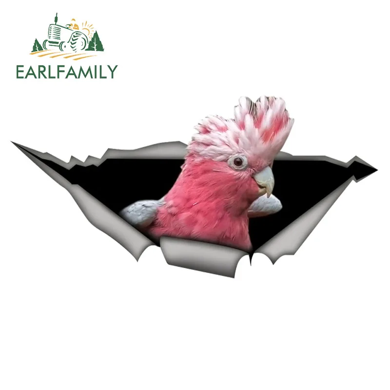 EARLFAMILY 15 см x 6 Galah Cockatoo наклейки для автомобиля забавная наклейка с попугаем