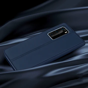 

DUX DUCIS Skin Touch Leather Case For Huawei P40 Pro Luxury Thin Card Slot Stand Flip Wallet Case For Huawei P40/ P40 Pro Cover