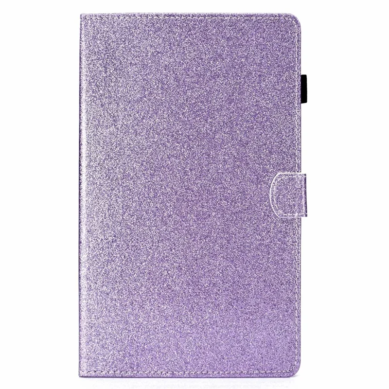 Чехол для Samsung Galaxy Tab A A2 10,5 дюймов SM-T590 T595 T597 крышка смарт-Кожа блестящий слот для карт стоячая таблетница - Цвет: Purple