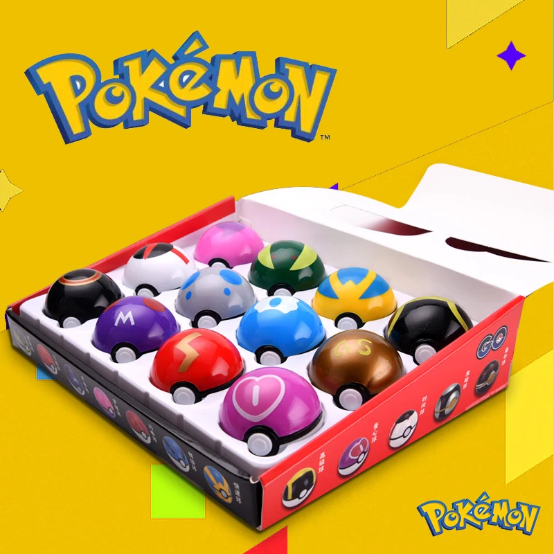 PokemonPokeBall1BoxOf12SmallSizeChildrensToysThereOneIn