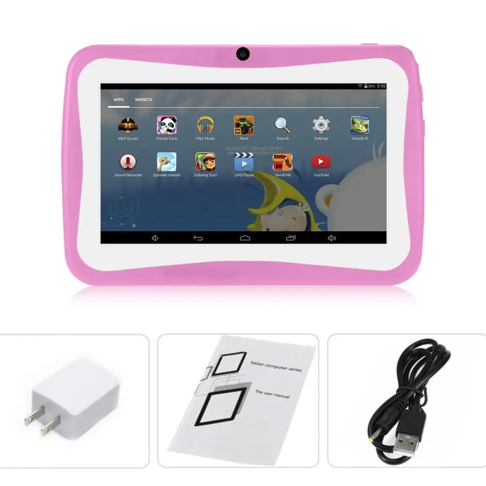 

7 Inch Kids Tablet PC Android 4.4.2 Tablet 1.5GHZ Quad Core 8GB WIFI Tablet 1024x600 HD Screen Children Education Device