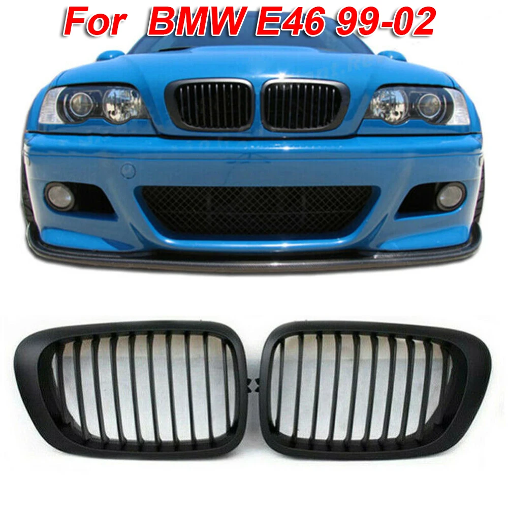 

Car Cabriolet Pre-Facelift Matte Black Intake Grill For BMW E46 2D M3 99-02 durable and practical to use