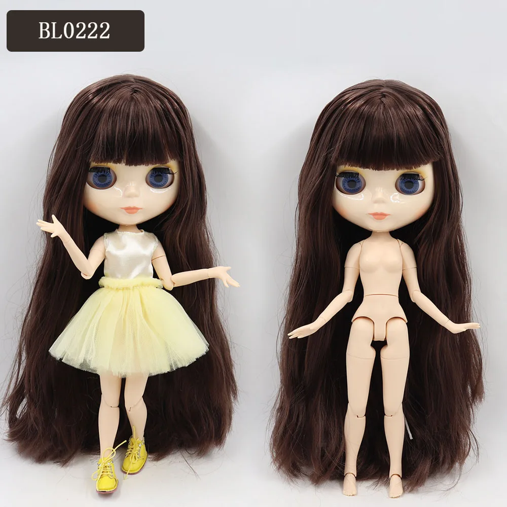 Ледяная фабрика Blyth кукла 1/6 BJD индивидуальные обнаженные тела с белой кожей, глянцевое лицо, подарок для девочки, игрушка