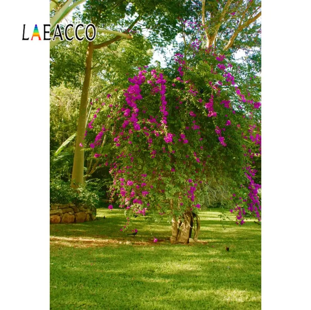 Laeacco Spring Backgrounds For Photography Grass Flowers Lawn Park Baby Scenic Photo Backdrops Studio | Электроника