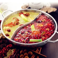 25% Y288 Кухня аксессуары 28 см, 30 см, Размеры: 32 см Нержавеющая сталь емкость для фондю мандаринка горячий горшок