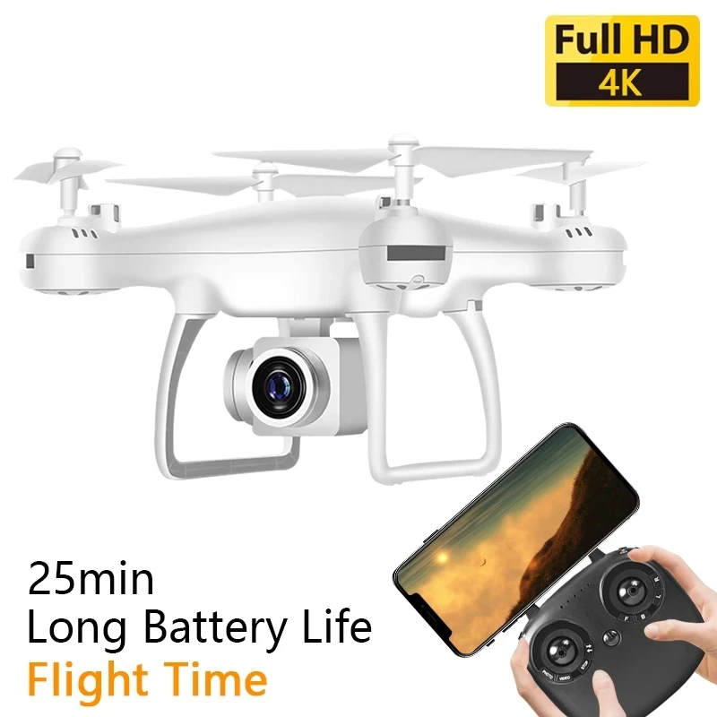 Nuevo Drone UAV Quadcopter con HD 4K Cámara FPV fotografía aérea profesional de cuatro aix giroscopio JIMITU