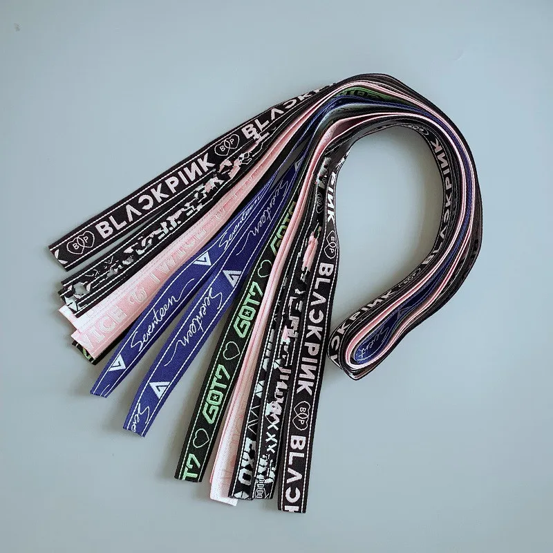 

KPOP Blackpink Twice Got7 Exo SEVENTEEN IZONE Decorative Rope Hanging Rope Luxury Keychain Key Chain Ring Lanyard Wholesale