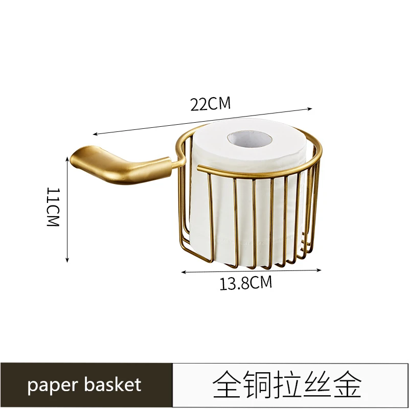 Набор латунных аксессуаров для ванной комнаты роскошный держатель туалетной