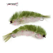

Vampfly 1PC 4# Game Changer Articulated Fish Spine Fly Tying Double Hook Streamer Fly Lure For Bass Muskie Pike Saltwater Fish