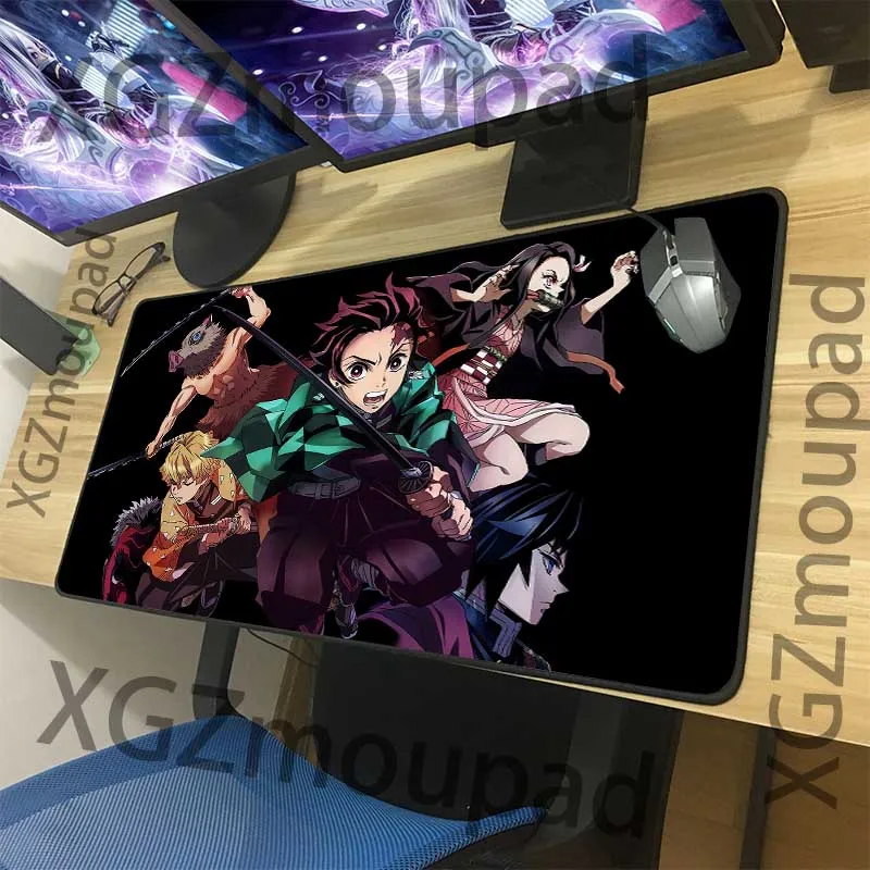 XGZ HD Японский Манга Охотник большой компьютерный стол коврик черный замок край мышь клавиатура Коврик Резиновый нескользящий для Csgo Dota Gamer Xxl