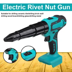 Makita – pistolet à riveter électrique sans fil, Rechargeable, perceuse, insérer des écrous, tirer, outil de rivetage automatique pour batterie 18V 