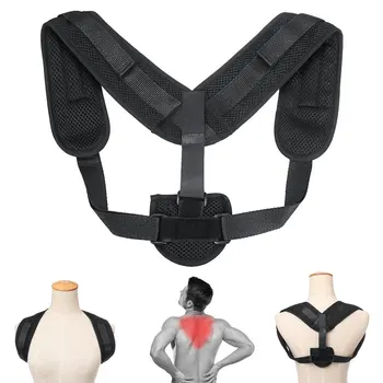 

Adjustable Posture Corrector Unisex Upper Back Brace Shoulder Lumbar Spine Clavicle Support Belt Corset Posture Correction Back