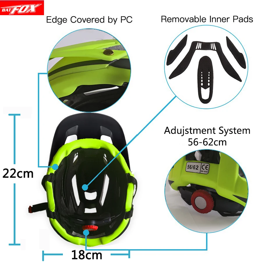 BATFOX-Cycling-Helmet-Road-Mountain-bike-helmet-Ultralight-Bicycle-Helmet-MTB-Bike-Sports-Cycling-Helmets-casco (4)