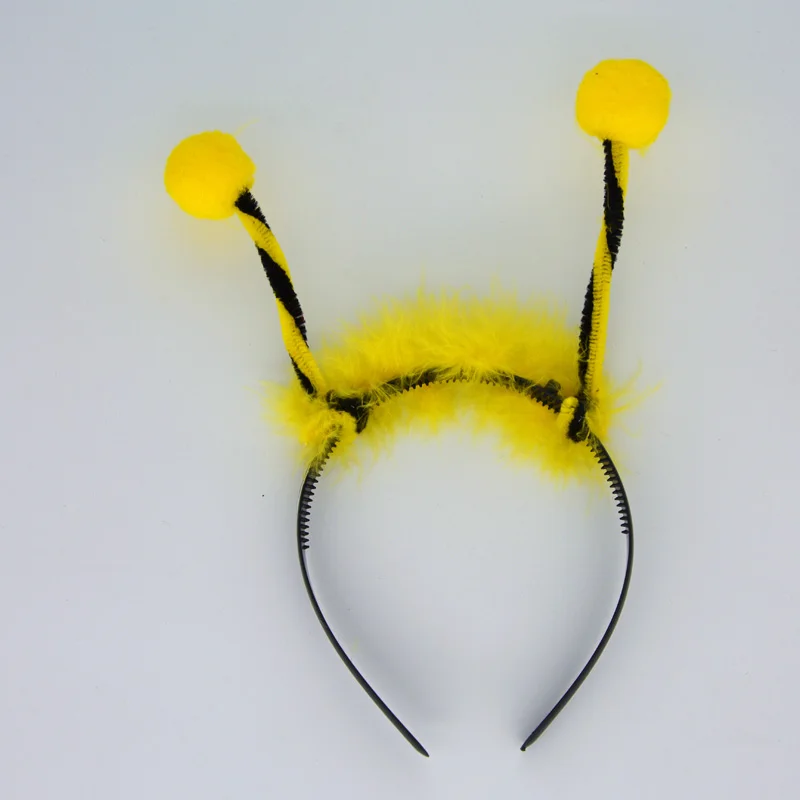 Головной убор для косплея с мультяшными пчелами Божьими коровками и перьями|feather