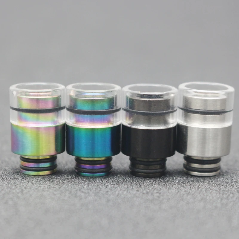

510 Drip Tip Stainless Steel+Glass For ETC E-cigarette 510 Thread Atomizer Melo 5 tank i just 3 Ello Duro ETC