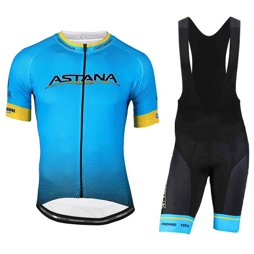 Мужская одежда для велоспорта Астана майки для велоспорта Одежда для велоспорта Велоспорт/Летняя команда дорога Cycliste 9D гель
