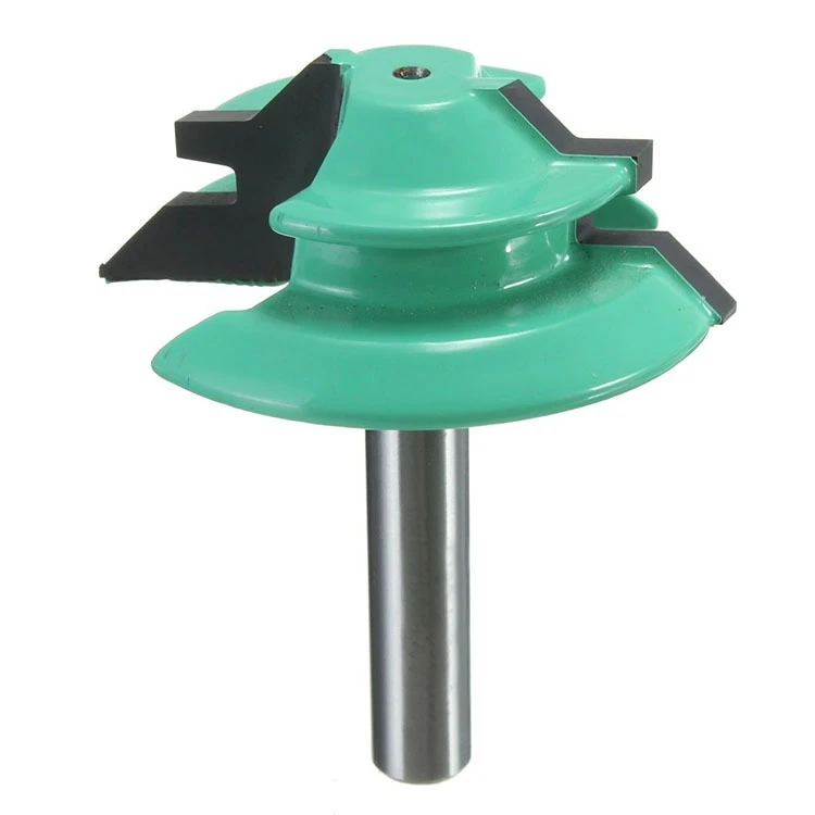 Free shipping 1PC Small Lock Miter Router Bit Anti-kickback 45 Degree 1/4 6.35mm Inch Stock Shank Tenon Cutter for Woodworking