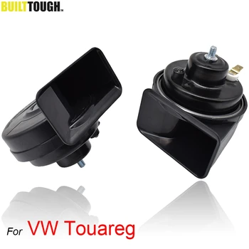 

110-125db 12V 410/510Hz Loud Car Snail Horn Waterproof Dual Tone For VW Touareg 2002 2003 2004 2005 2006 2007 2008 2009 2010
