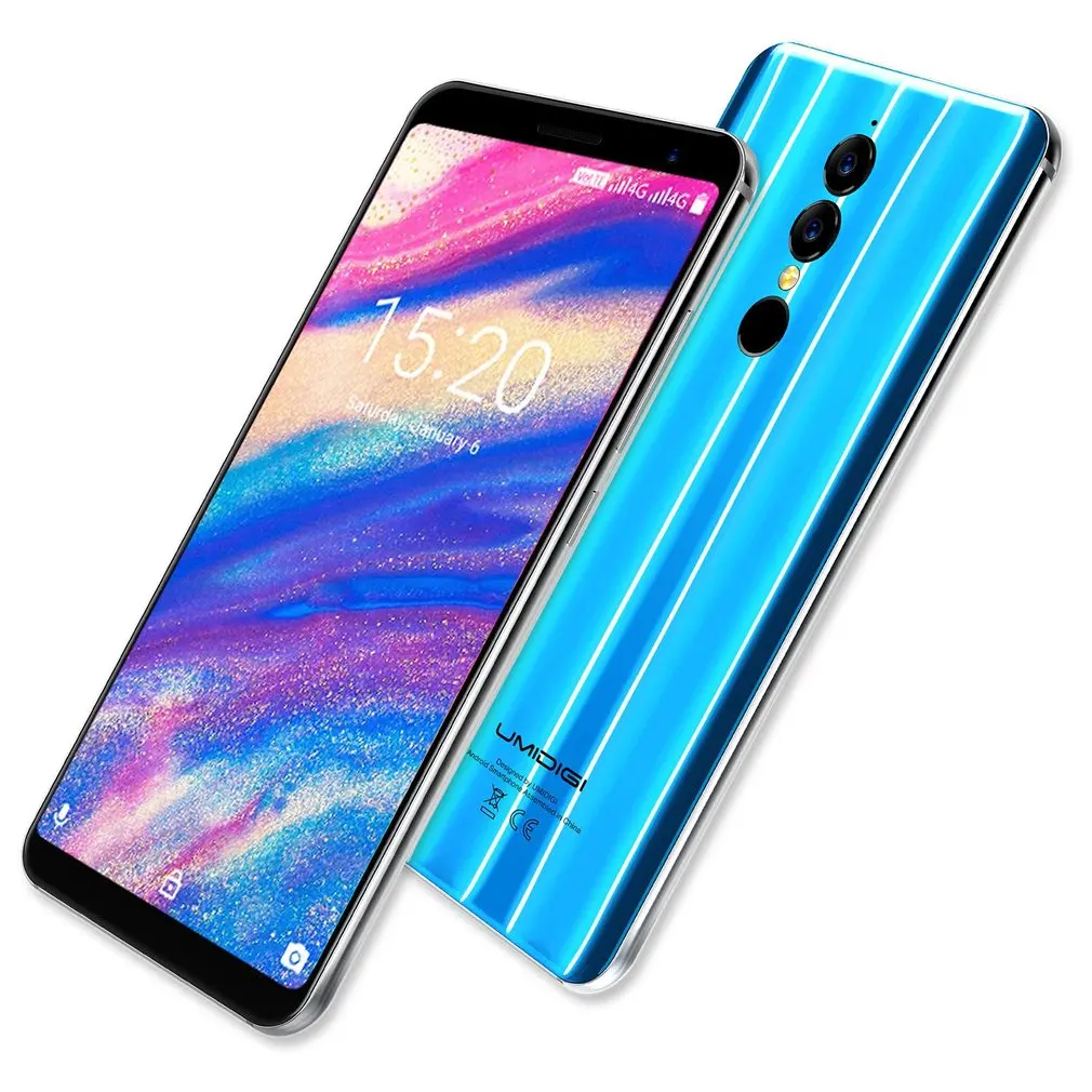  UMIDIGI A1 PRO 5.5 Inch Dual 4G Android 8.1 Smartphone MTK6739 1.5GHz Quad Core 3GB + 16GB Triple C