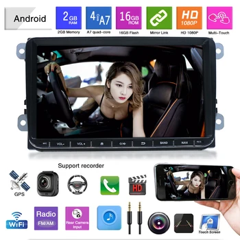 

Car Radio Multimedia 2 din Android 9.1 Eight-core CPU Audio Player Navigation GPS Universal 9" Auto Radio with Mirror Link