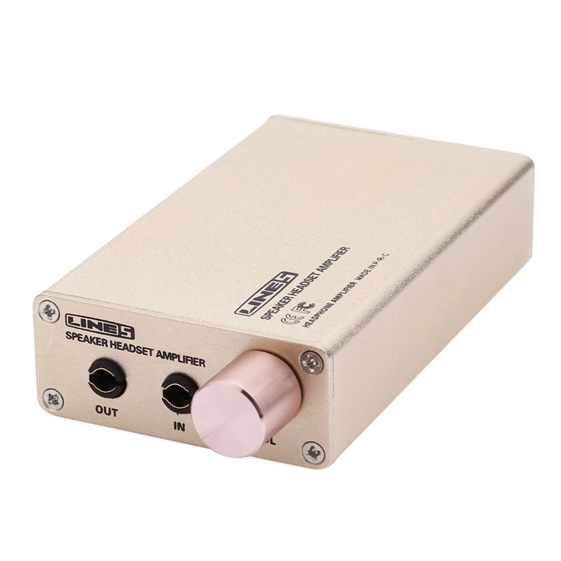 

Lynepauaio Headphone Amplifier Portable Headphone Amplifier Driving 16-32 Euro Headphones Built-In Lithium Battery Rechargeable