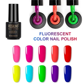 

10 Colors Fluorescent Nail Gel Waterproof Non-toxic Flash Nail Art UV Gel Primer Tasteless Lasting Non-fading Nail Polish TSLM11