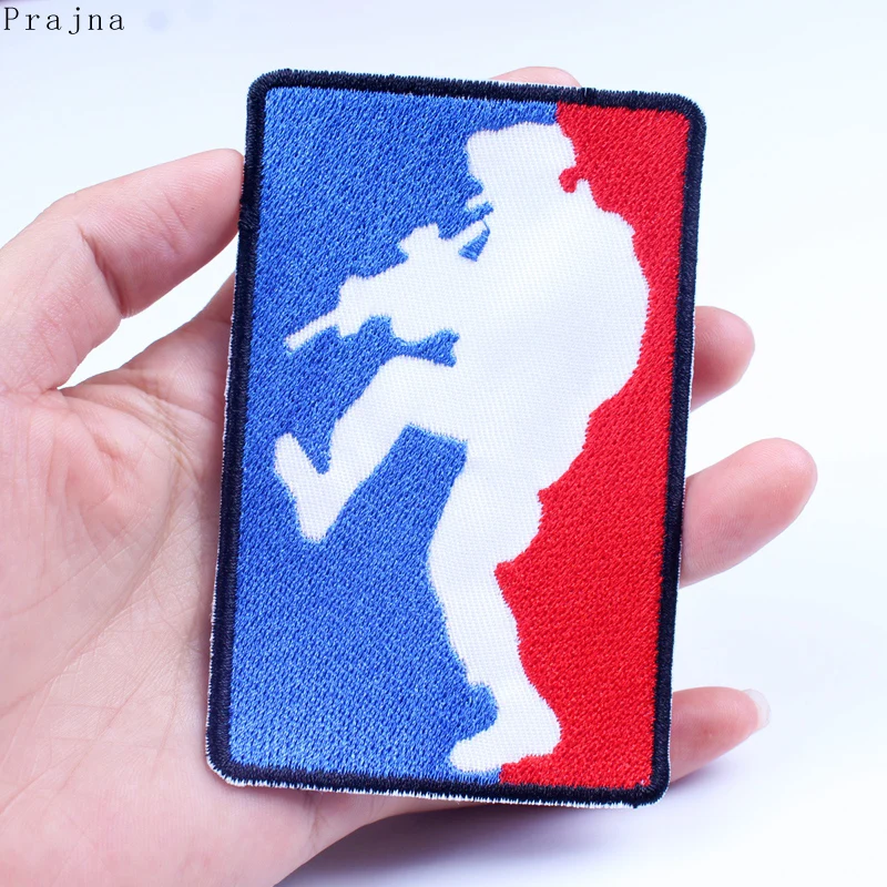 

Prajna Military Logo Patch Iron On Embroidered Patches Sport Iron Patches for Clothes Stripes Iron Stickers Repair Badge DIY