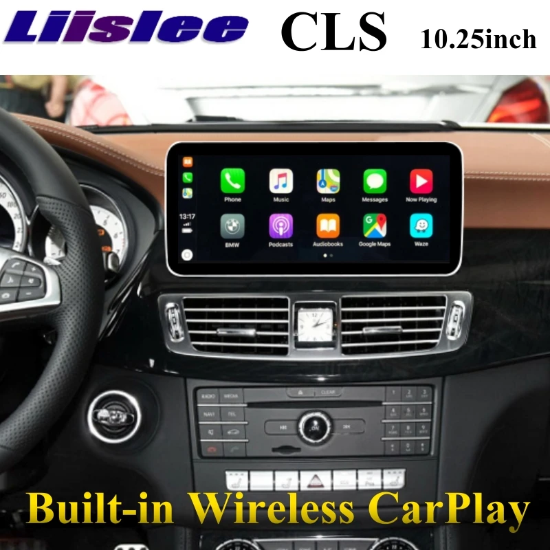Для Mercedes Benz MB CLS Class W218 2010~ беспроводной автомобильный мультимедийный плеер CarPlay Liislee NAVI Радио Стерео gps навигация