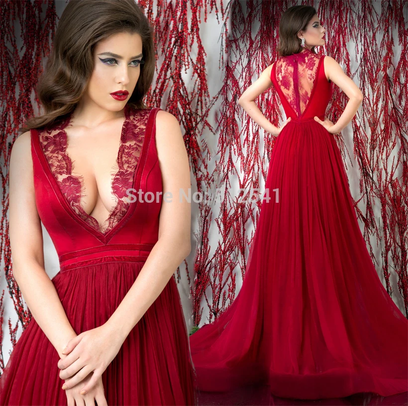 New Arrive Chiffon 2019 robe de soiree Evening Dresses Sheath V Neck Pleat Ruched Applique Sheer-illusion Lace Women Gown |