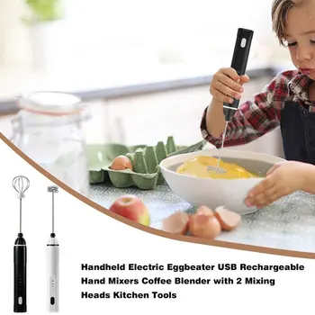

Handheld Whipping Milk No Splash Mini Coffee Milk Tea Blender Mini Electric Whisk ABS Food Grade Stainless Steel Cn(origin) 6V