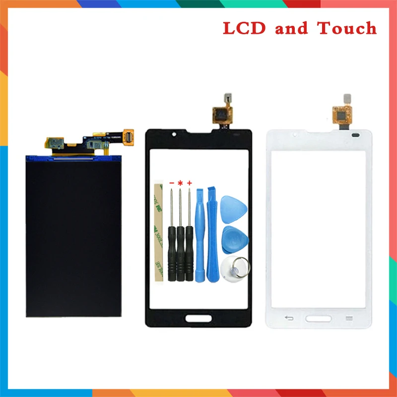 

High Quality 4.3" For LG Optimus L7 II P710 Lcd Display Screen + Touch Screen Digitizer Sensor + Tools Free Shipping