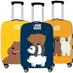 Мультфильм животных три медведя чемодан защитный чехол эластичные дорожные чемоданы глиттер-блёстки Organizadores от 18 до 32 Инче